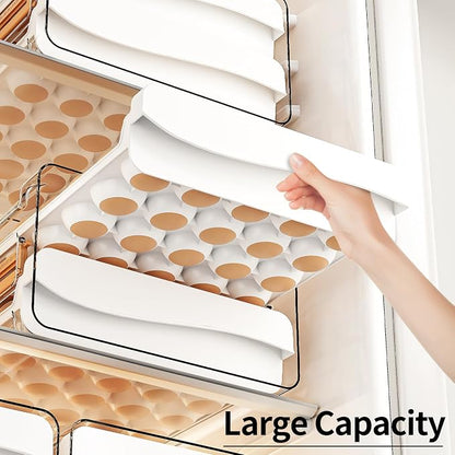 JOYZAN Egg Holder for Fridge 60 Count Large Capactity Egg Storage Container for - Image 2