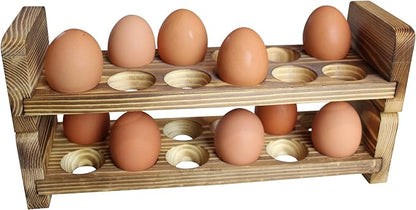 Expandable Stackable Wooden Egg Holder Countertop by GUI%27S+CHICKEN+COOP