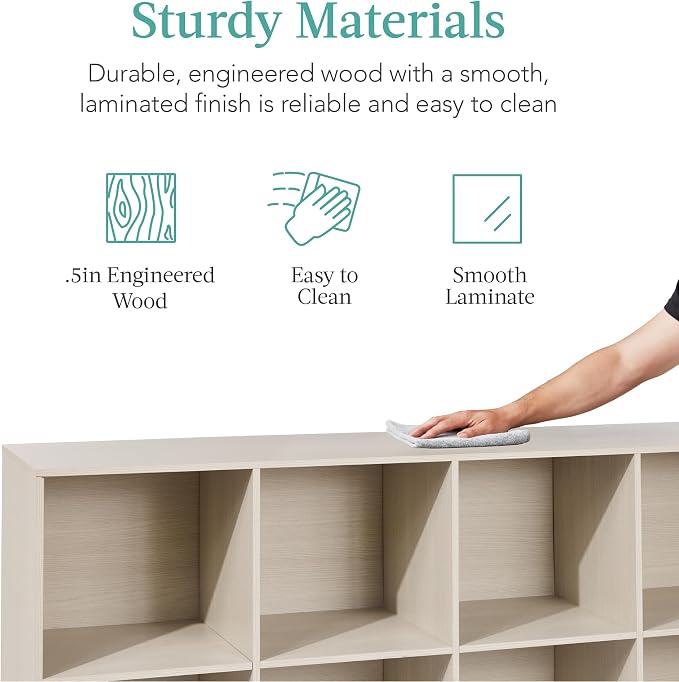 Best Choice Products 8-Cube Storage Organizer, 11in Shelf Opening, Display Shelf - Image 6