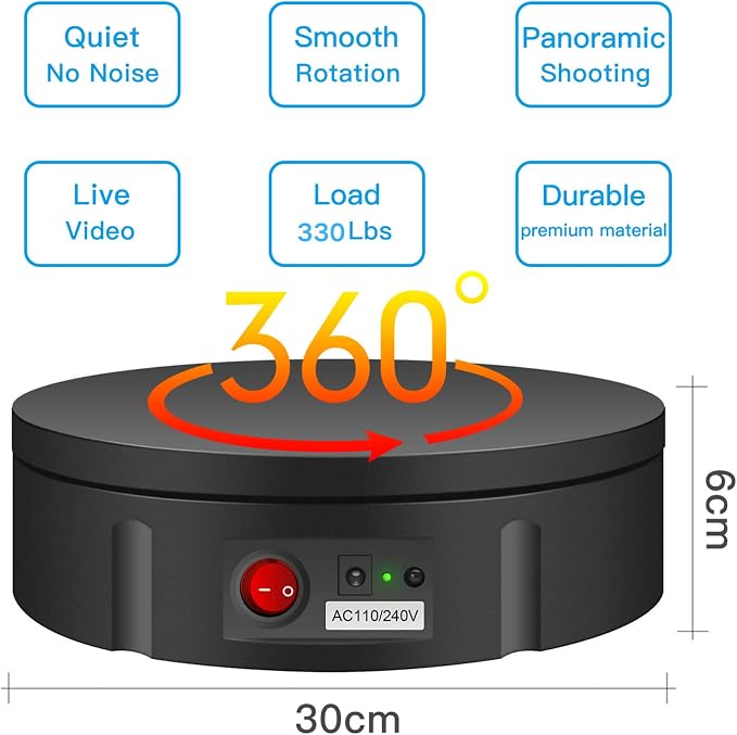 JAYEGT Motorized Rotating Display Stand, 350Lbs Load，360 Degree Electric - Image 8