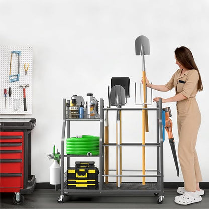EVERHANGER Garden Tool Organizer Stand, Garage Tool Storage Organization - Image 7