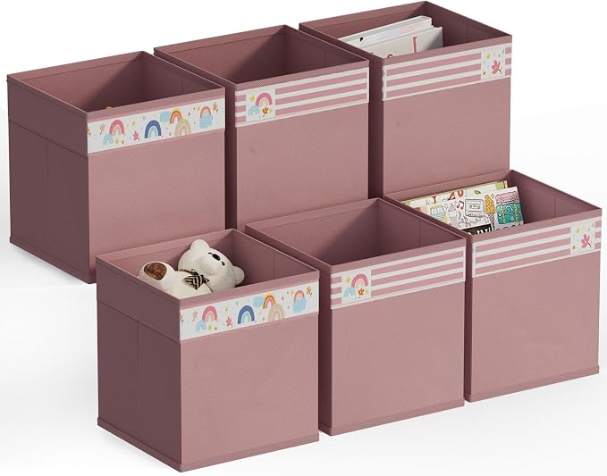 homyfort Cube Storage Organizer Bins, 12x12 Inch Fabric Bins - Image 8