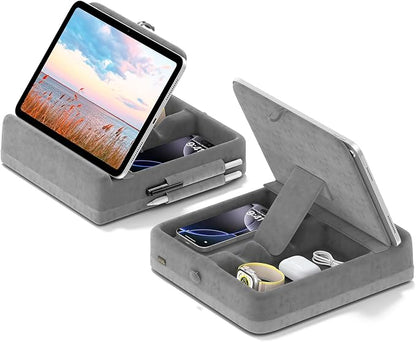KDD Tablet Pillow Stand with Storage, Foldable iPad Holder by KDD
