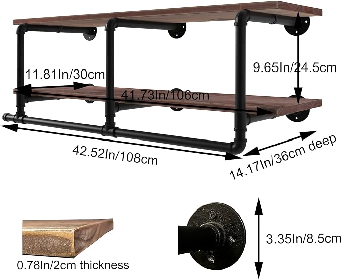 Industrial Pipe Clothing Rack - Image 7
