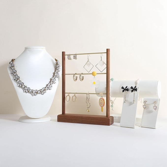 GemeShou Walnut earrings display stand - Image 2