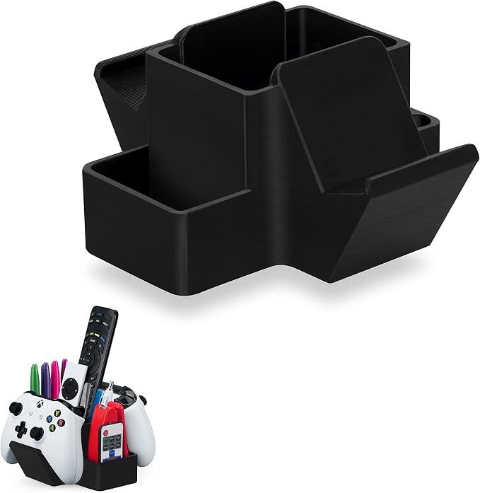 BRAINWAVZ Dual Game Controller, TV Remote Control & Stationary Storage Desktop by Brainwavz