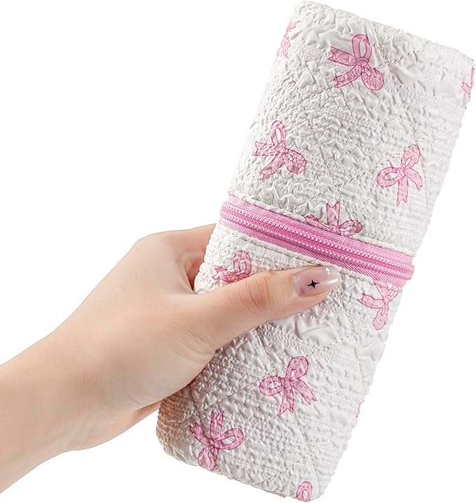 Quilted Hair Tools Travel Bag，Hair Styling Accessories Storage Case - Image 7