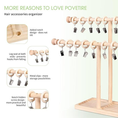 POVETIRE Headband Holder Stand Storage - Image 4