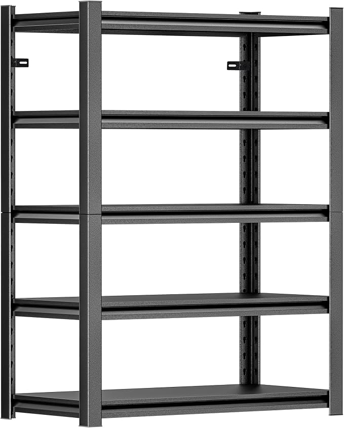 Heavy Duty Garage Shelving Unit, 5 Tier Adjustable Shelving Units by HzdbhdGarageShelving