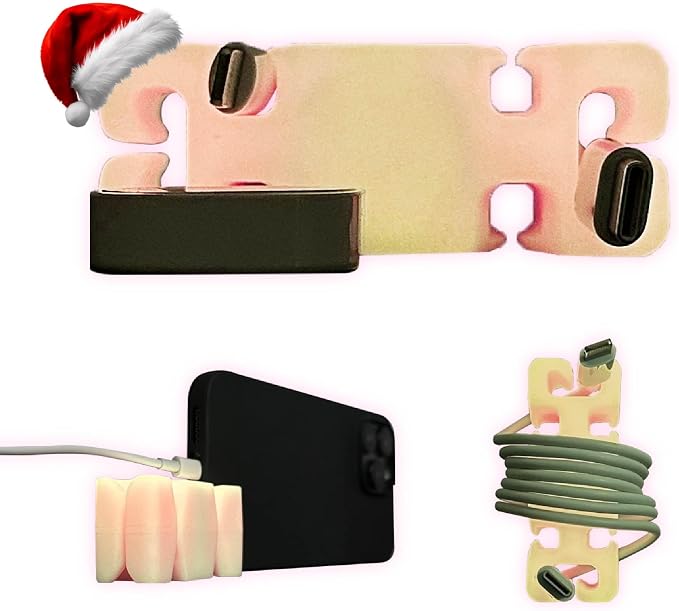 GlowBrick Stocking Stuffers for Adults Cord Management Weighted Cord Holder by CordBrick