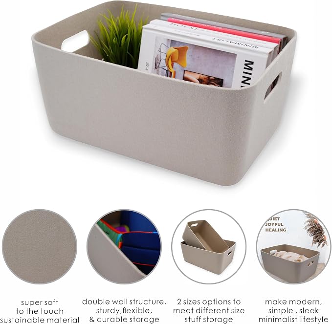 Welaxy Super Soft Felt Fabric Baskets - Image 6