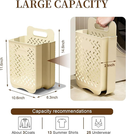 Laundry Basket Hamper, Hanging Wall Collapsible Laundry - Image 2