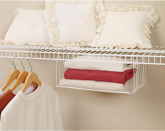 ClosetMaid 17 Inch Wide Hanging Basket Wire Shelving Accessory - Image 4
