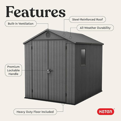 Keter Outdoor Storage Tool Shed, - Image 5