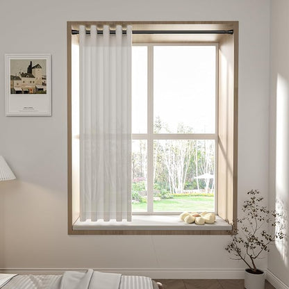 4Pack Black Tension Curtain Rod - Image 4