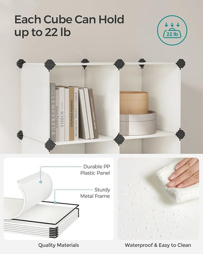SONGMICS Cube Storage Organizer, Book Shelf, Closet Organizers and Storage - Image 4