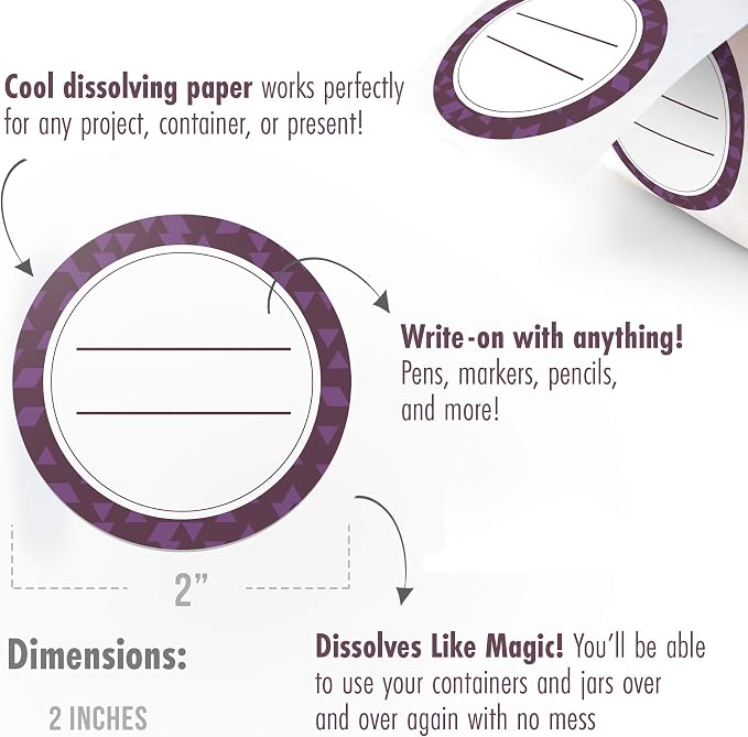 Canning Labels Dissolvable Stickers - Image 3
