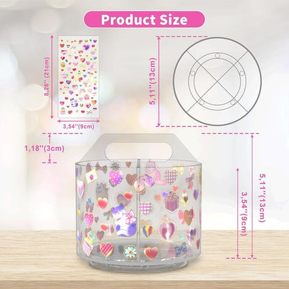 Acrylic Pencil Organizer for Desk 4 Compartments - Image 3