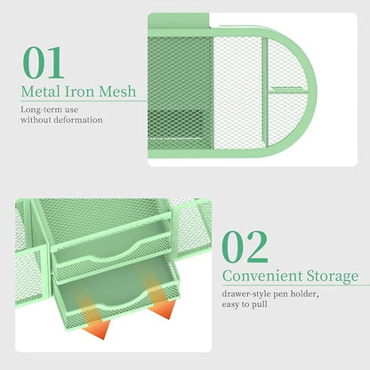 SUPEASY Mesh Desk Organizer, Desk Organizers and Accessories, Pen Holder - Image 5