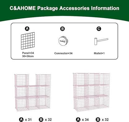 C&AHOME Wire Cube Storage, 9 - Image 7