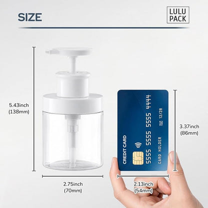 Lulupack Pump Bottle Dispenser for Soap - 8 oz Plastic Empty Container for - Image 2