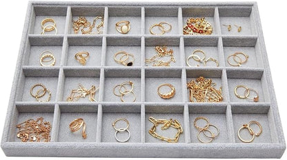 Juvale 2 Pack Velvet Jewelry Organizer Tray - Image 7