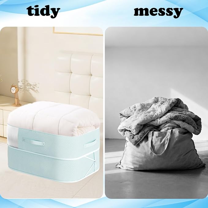 Compression Storage Bags for Bedding, 2 Pack Large Vacuum Sealer Bags - Image 5