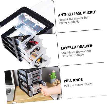 BESPORTBLE 4-Layer Plastic Drawer Storage Cabinet - Image 8