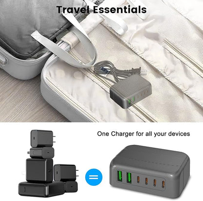 BURUDU USB C Charging Station, Portable PD Fast USB Wall Charger - Image 7