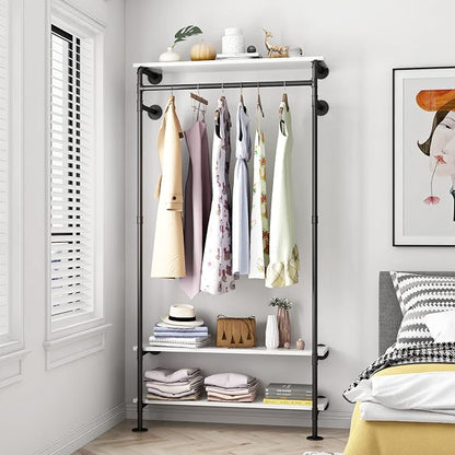 Industrial Pipe Clothing Racks - Image 5