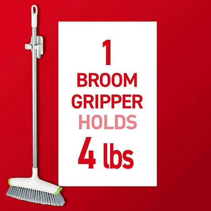 Command Broom Grippers, 2 Hangers and 4 Strips, Damage-Free Mop and Broom - Image 3