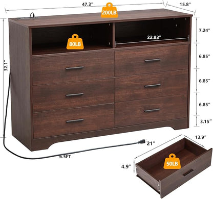 LIDYUK Dresser for Bedroom, Wood Dresser - Image 2