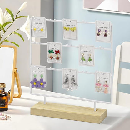 Earring Display Stand for Selling, Wood Earring Rack Tower Display Holder Stand - Image 7