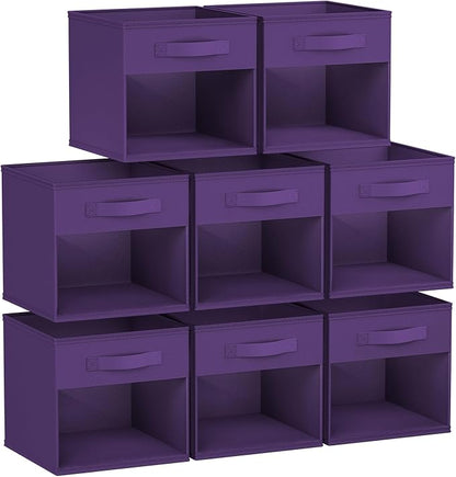 DIMJ Storage Cubes, Cube Storage Bin, 8 Pack Foldable Baskets by DiMJ