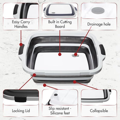 KITCHEN PERFECTION Collapsible XL Smoker & BBQ Prep Tub - Image 6
