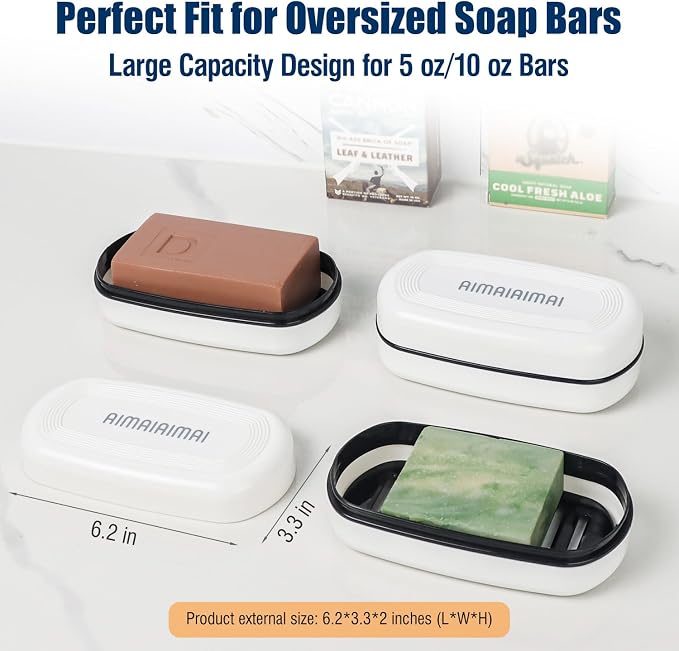 Shampoo Bar Holder Travel Case for Two Bars – Compatible - Image 3