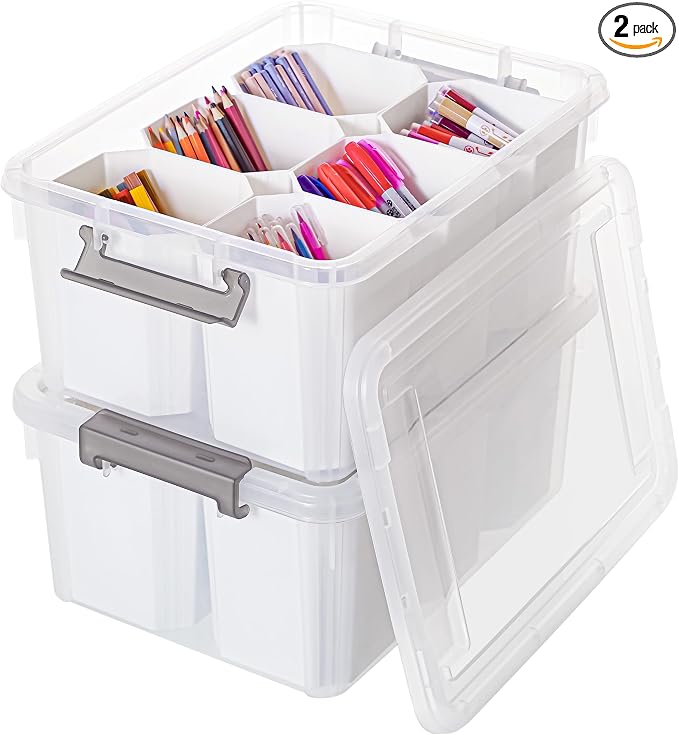 Citylife 17 QT Plastic Storage Bins Clear Storage Box by Unknown