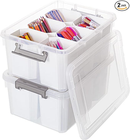 Citylife 17 QT Plastic Storage Bins Clear Storage Box by Unknown
