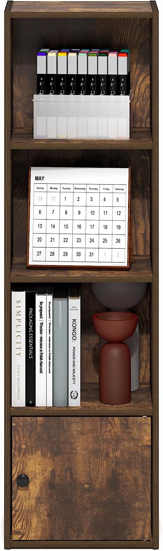 Furinno LUDER Book Shelf, 4-Tier Bookshelf - Image 6