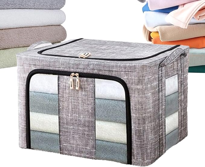Storage Bins for Clothes, 66L Waterproof Stackable Bag, Large Clothes Storage by Unknown