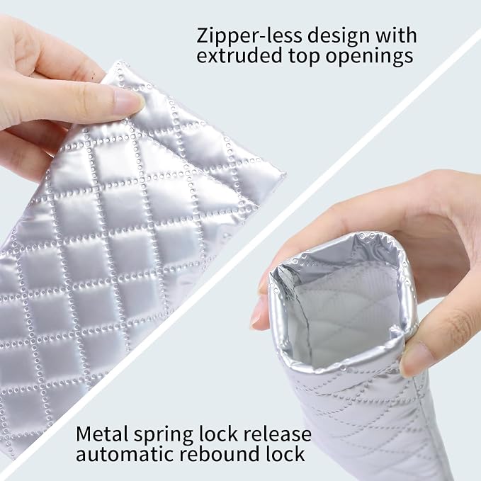 Double Eyeglass Case Soft Dual Glasses Case - Image 3
