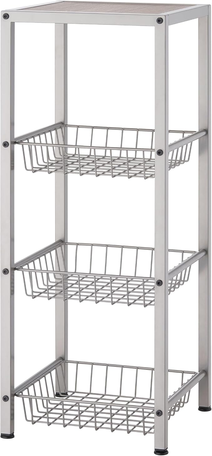 TRINITY 4-Tier Freestanding Metal Shelving Rack by TRINITY