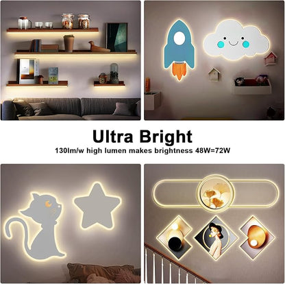32.8ft 3000K Bright COB LED Strip Light, Warm White, RF Remote, - Image 3