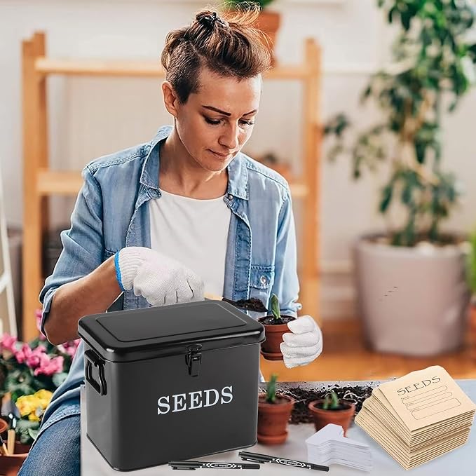 Seed Storage Organizer, T-Shape Compartment Seed Box - Image 7