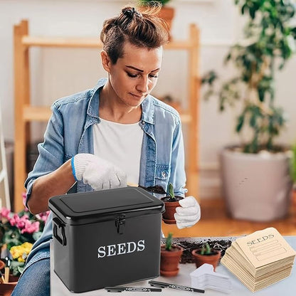 Seed Storage Organizer, T-Shape Compartment Seed Box - Image 7