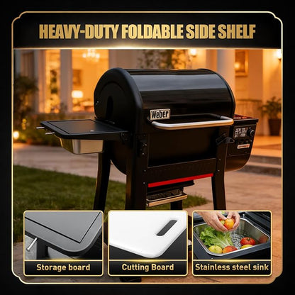 QuliMetal Grill Side Table for Weber Searwood 600/600XL and Smoque/Smoque XL - Image 6