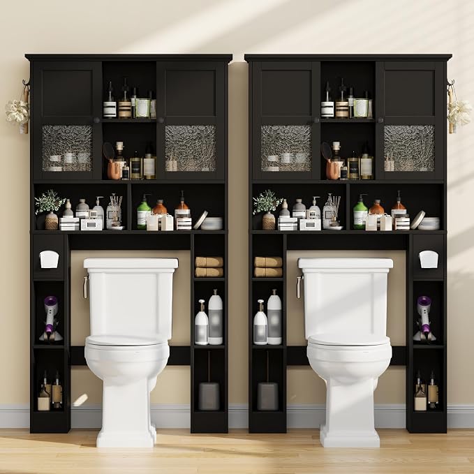 Over The Toilet Storage Cabinet, Bathroom Shelf Over Toilet - Image 3