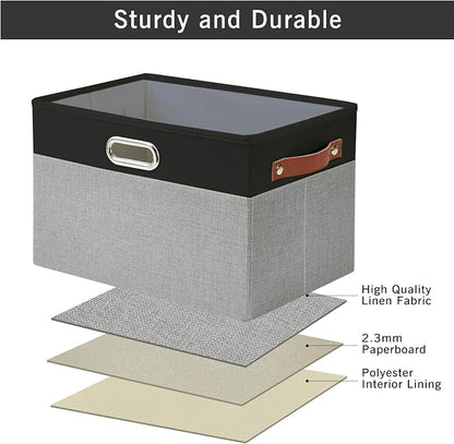 Large Collapsible Fabric Storage Bins - Image 6