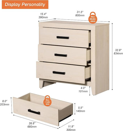 WAMPAT Farmhouse Nightstand - Image 2