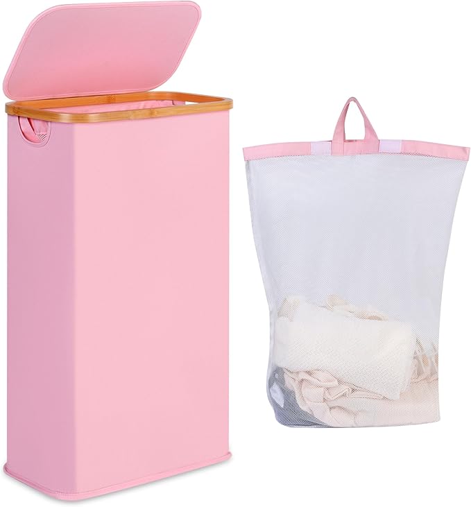iEGrow 65L Slim Laundry Hamper, Narrow Laundry Basket by iEGrow